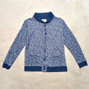 Chor Sweater Mens Size LARGE Blue Long Sleeve Knit Button Up Sweatshirt Cardigan